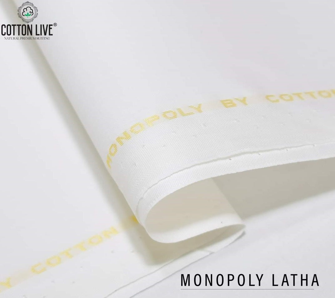 Monopoly Latha Unstitched Men's Cotton Suit | Soft Premium Fabric | CottonLive