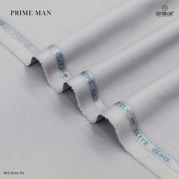 Prime Man Wash N Wear Unstitched Men's Suit | Premium Fabric | CottonLive